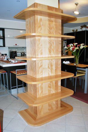 Rivestimento pilastro in legno massello Faggio